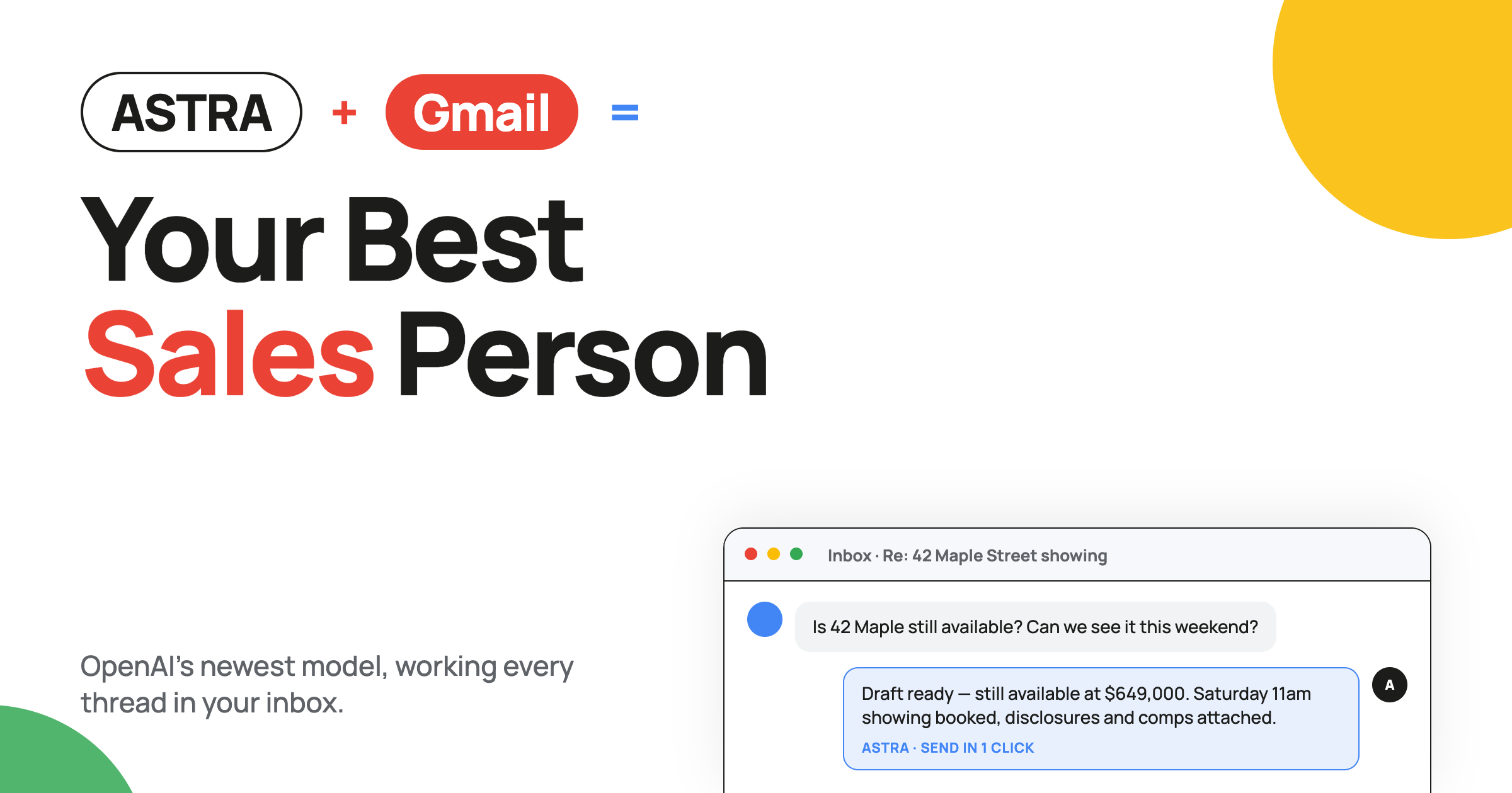 The email your database should be getting